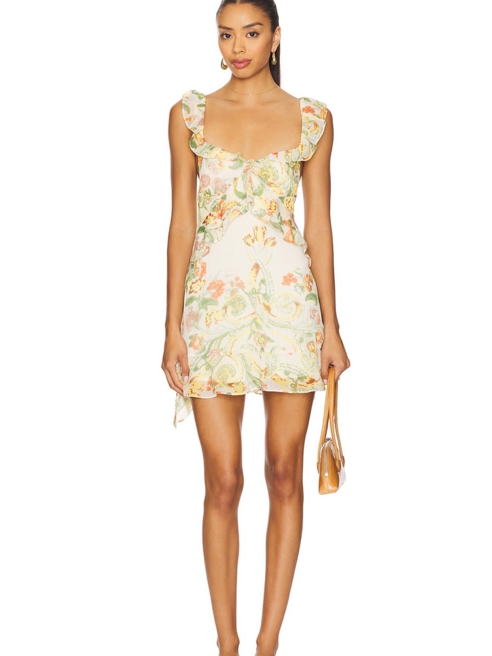 Bali Flora Mini dress Tea combo